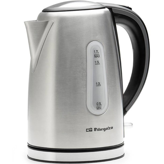 Orbegozo KT 6024 Hervidor de agua 1,7 L 2200 W Acero inoxidable Orbegozo KT 6024 Hervidor de agua 1,7 L 2200 W Acero inoxidable